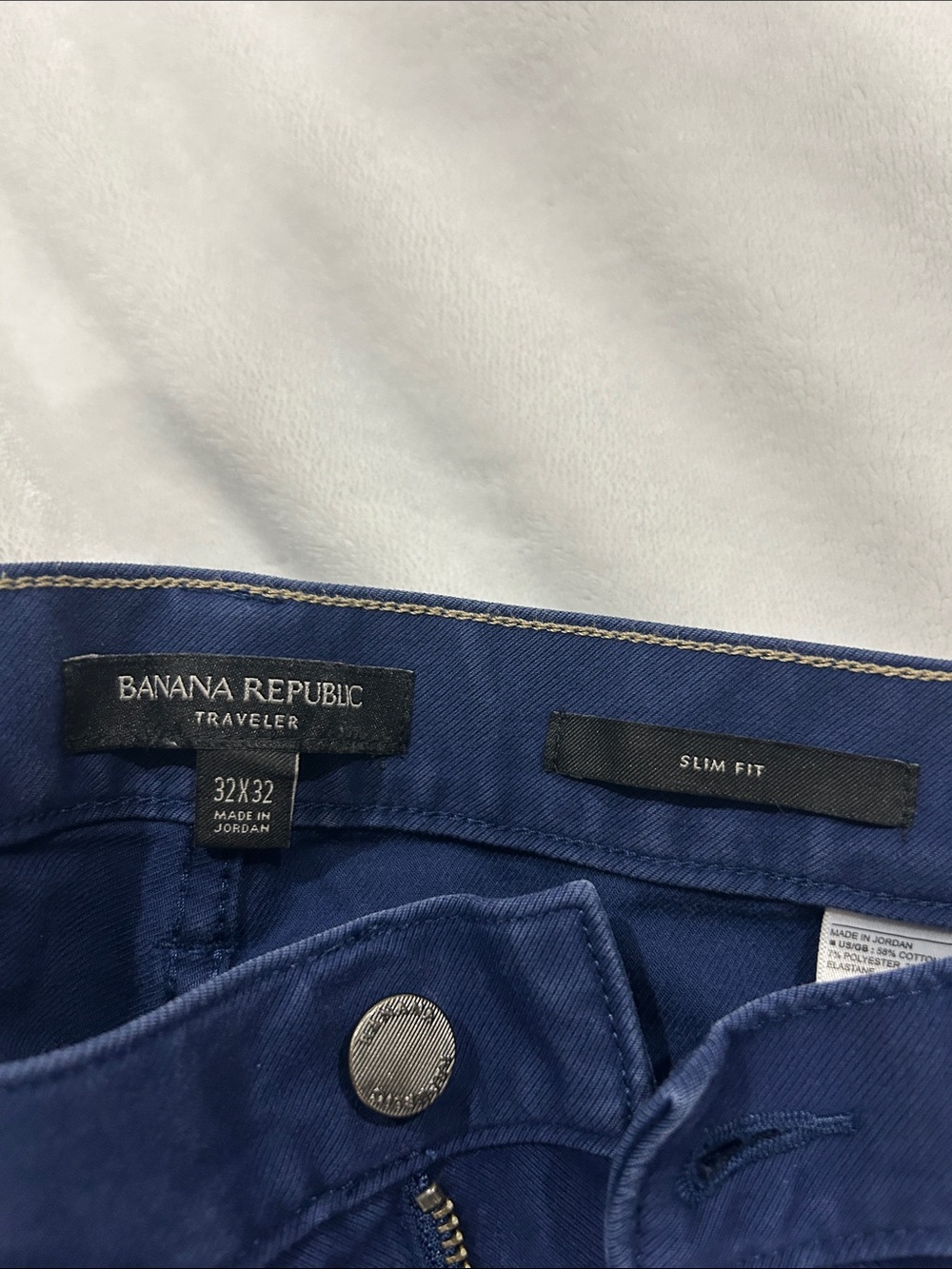 Banana Republic Men's Wide-Leg Pants in Royal Blue - Picture 2 of 2